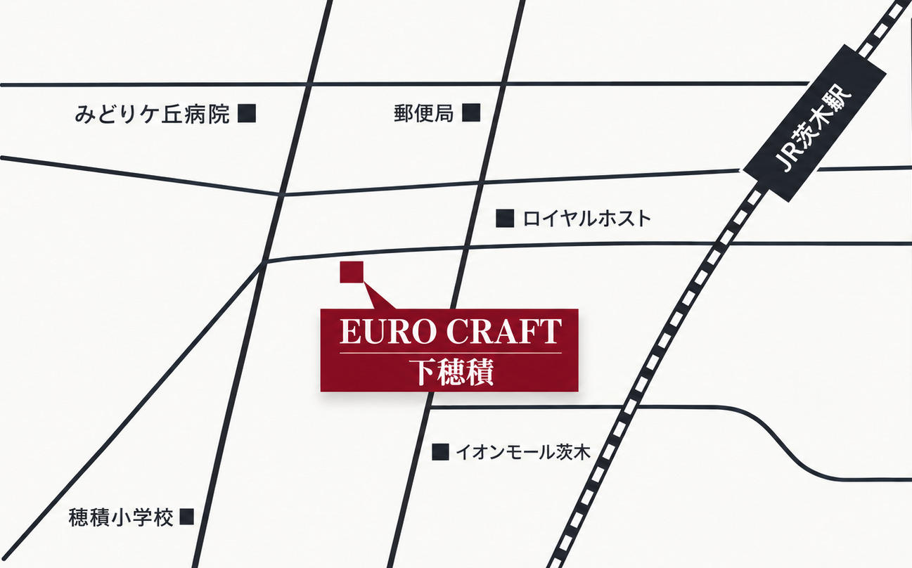 茨木市下穂積1丁目 周辺地図